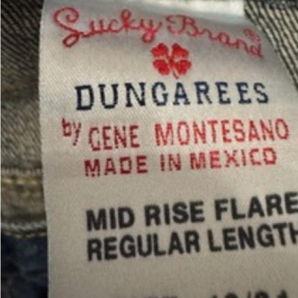 Lucky Brand Indigo Denim Jeans Straight Leg Size 12/31 - Picture 4 of 5